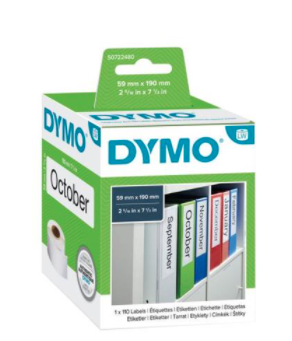 Dymo 99019 LabelWriter Lever Arch File Labels 190 x 59mm